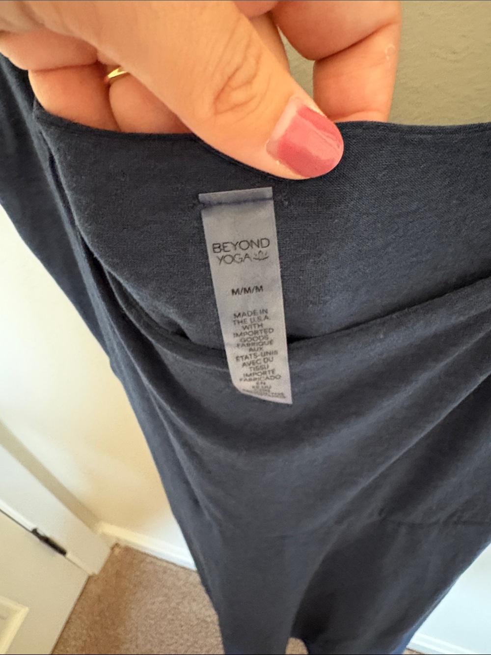 Beyond Yoga Navy Scoop Neck Midi Dress - Picture 5 of 8